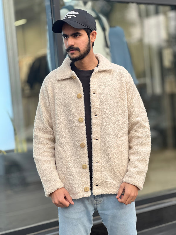 P&B Sherpa Button Jacket (00485)