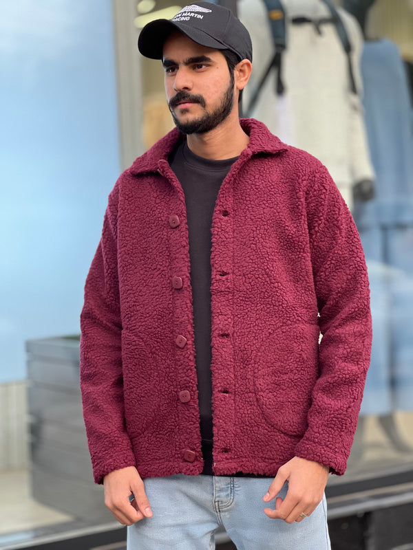 P&B Sherpa Button Jacket (00485)