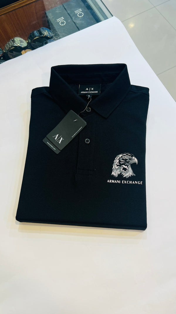 AEX black Imported exclusive polo shirt  (00450)