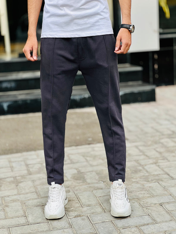 SMASH Charcoal Grey Cotton Terry Trousers (00468)