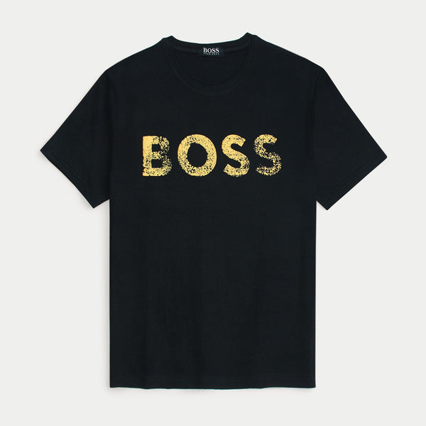 BSS Black Slim Fit T Shirt (00429)