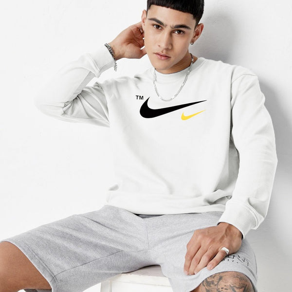 NKI white poly-sweatshirt (00215)