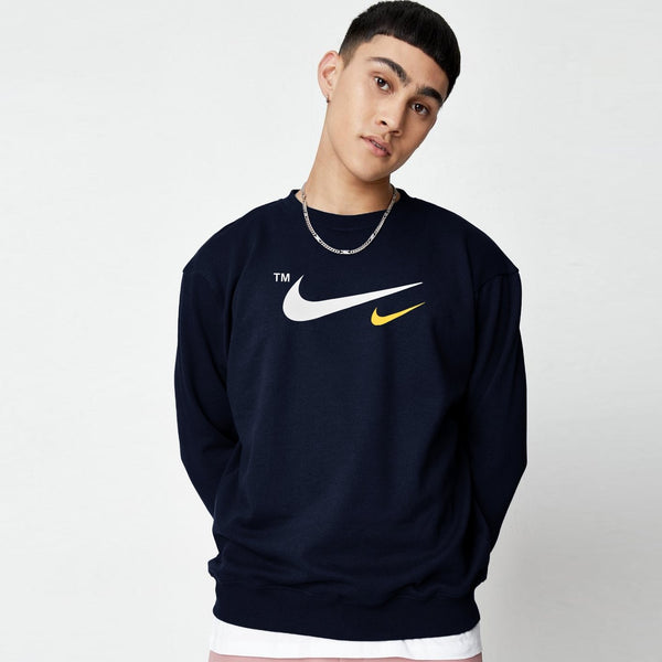 NKI navy poly-sweatshirt