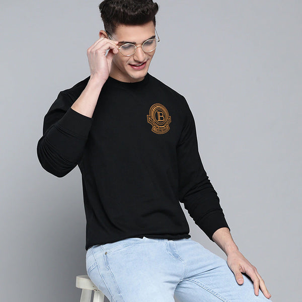 BLM emb- black poly-sweatshirt (00215)