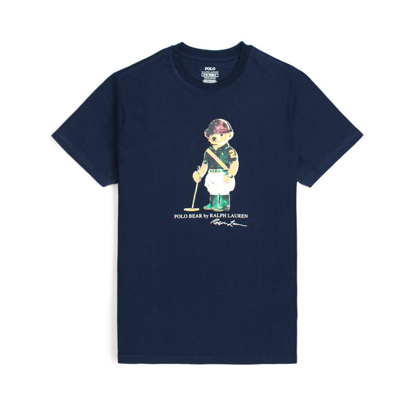 RL bear Imported soft cotton navy T-Shirt