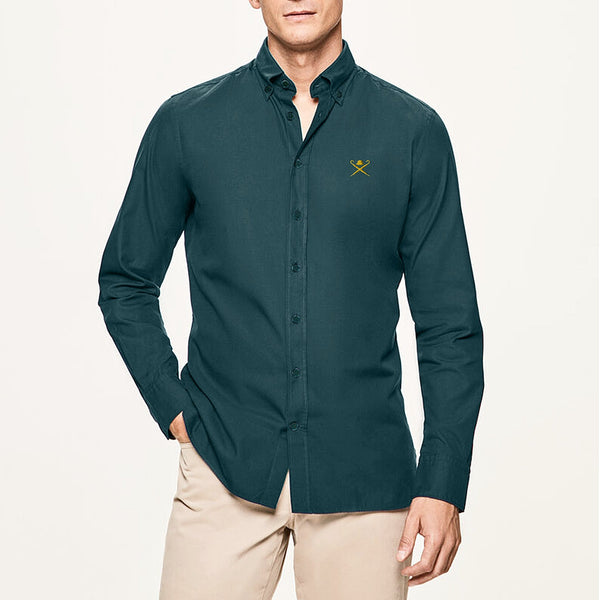 HKT-ASTN zinc emb oxford shirt