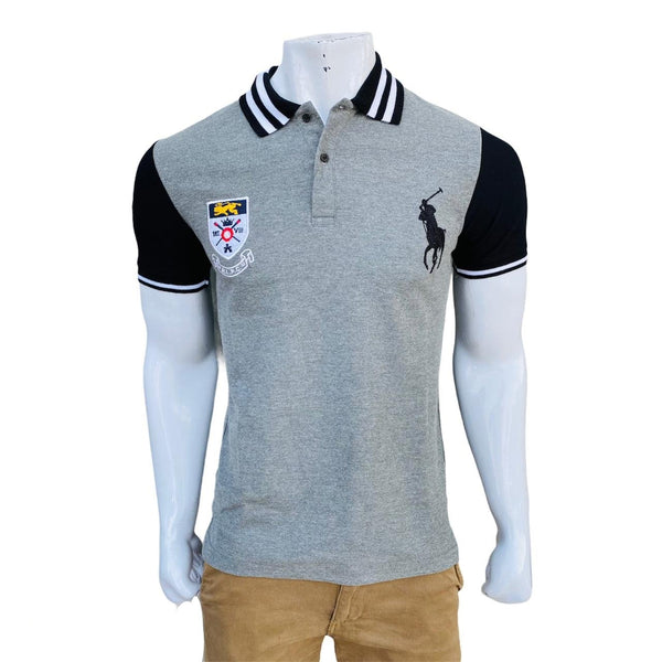 RL grey-12 polo shirt