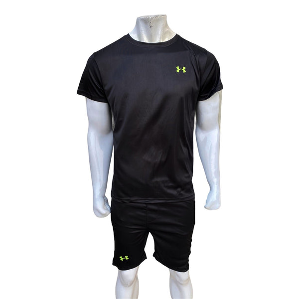 UA-N summer black poly shorts tracksuit