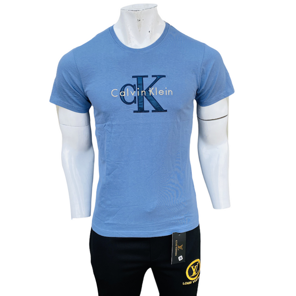 CK emb blue T-Shirt