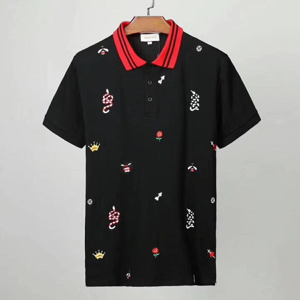 GCCI  black chn-exclusive polo shirt