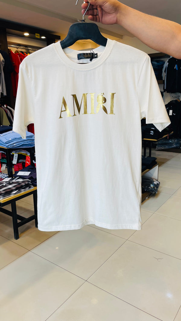 AMRI Imported soft cotton white T-Shirt (00244)