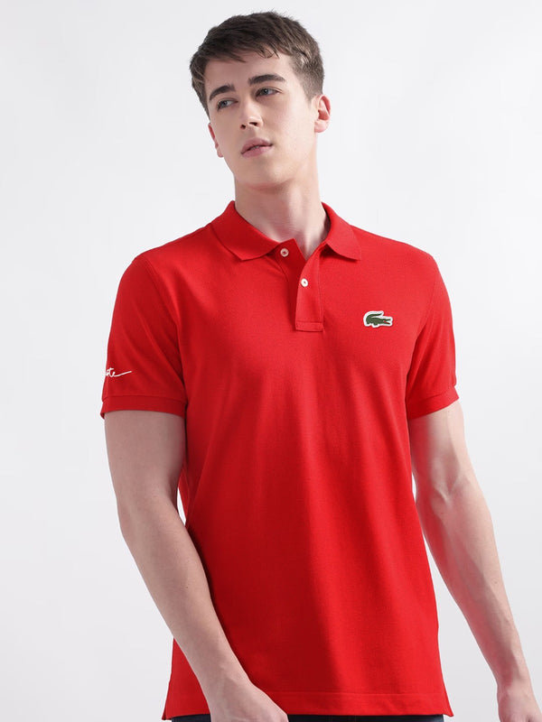 LCST soft cotton red polo shirt(00320)