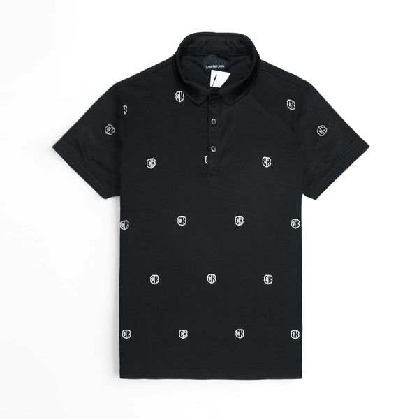 CK all-over black exclusive polo shirt (00252)