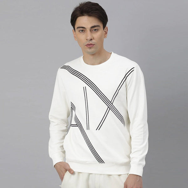 ARMN white poly-sweatshirt (00215)