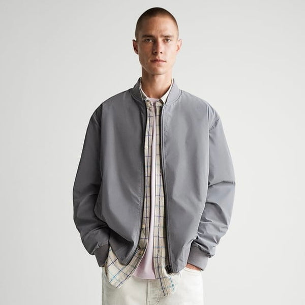 ZR grey light weight bomber jacket (00224)