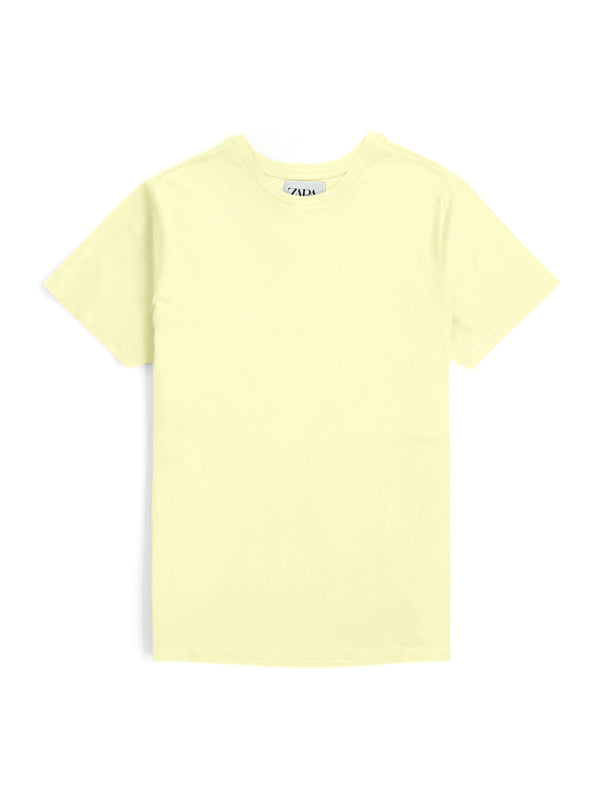 ZR lime basic cotton regular sleeves T-Shirt (00313)