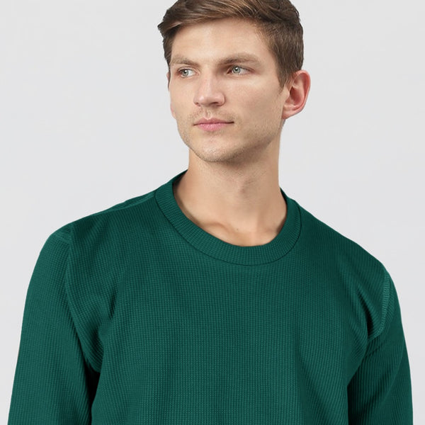 ZRA textured green sweatshirt (00261)