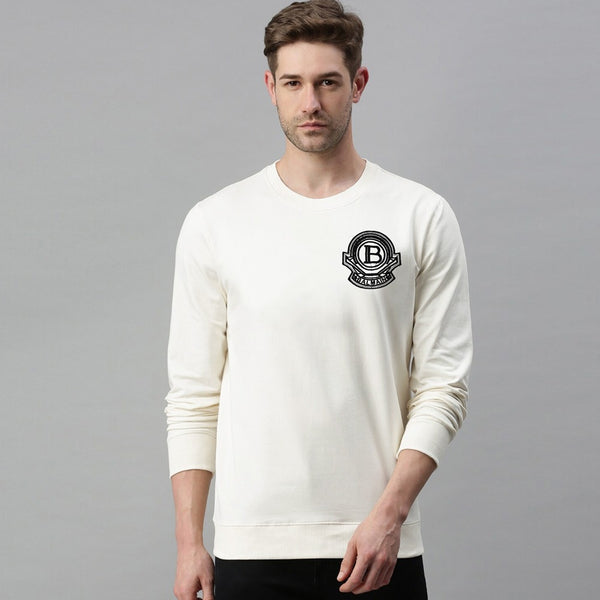 BLM emb- white poly-sweatshirt (00215)