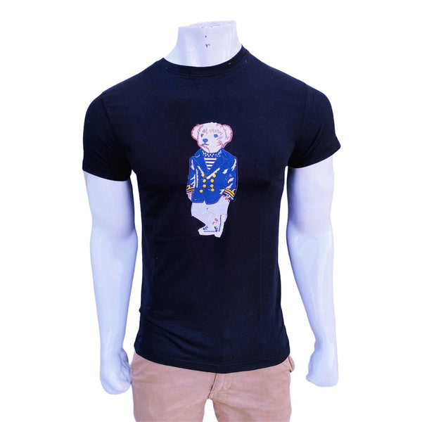 RL navy  slim fit T-Shirt (00185)